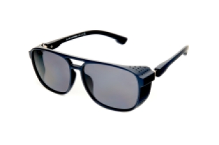 Square aviator steam punk dark blue