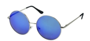 Hippie festival bril, blue lens