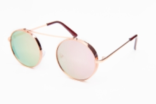 Aviator festivalstyle rosé pink mirror