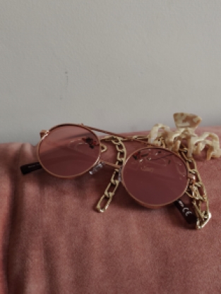 Aviator festivalstyle rosé pink mirror