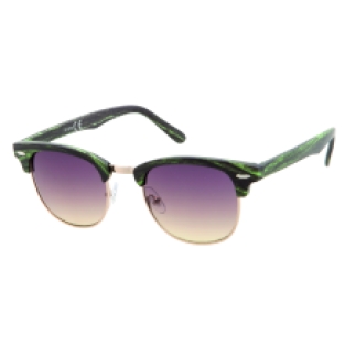 Clubmaster groen houtdecor