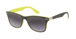 Wayfarer Matt Black Yellow - Silver Deco