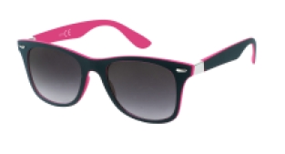 Wayfarer Matt Black Pink - Silver Deco