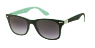Wayfarer Matt Black Turqoise - Silver Deco