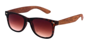 Wayfarer tortoise houtlook bruine lens