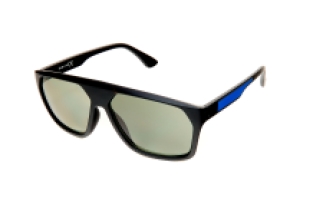 Square frame black and blue