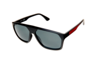Square frame black and red