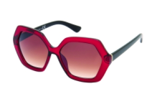 Hexagon oversized red