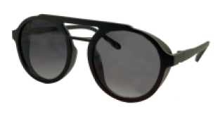 Aviator steam punk black grey