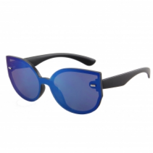 Fashion Revo Shield Matt Black 400 UV Blue Revo