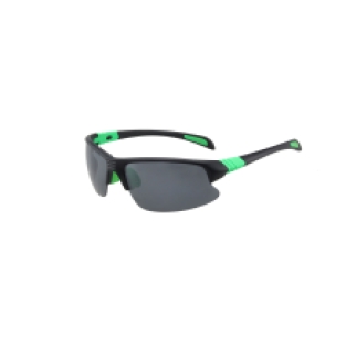 Sporty no frame aerodynamic black and green