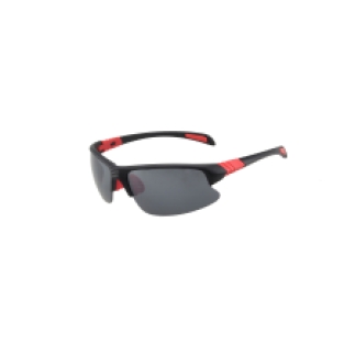 Sporty no frame aerodynamic black and red