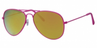 Pilotenbril Aviator Neon Pink 400UV Pink Revo