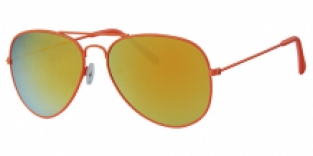 Pilotenbril Aviator Neon Orange, 400UV Orange Revo