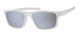 Wayfarer Sports Rubber Touch Transparant 400UV Silver Revo