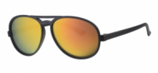 Kinderzonnebril 0-4 jaar Aviator Mat Zwart Red Revo