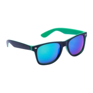 Wayfarer Black Green mirror