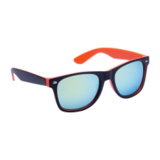 Wayfarer Black orange mirror