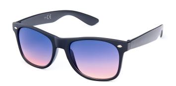 Wayfarer matt black blue to pink lens