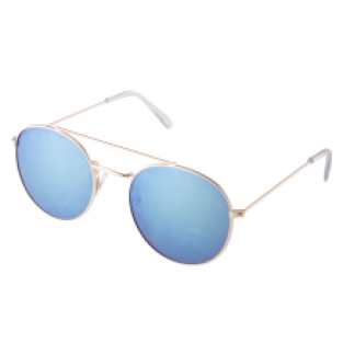 Aviator Gold, blue lens