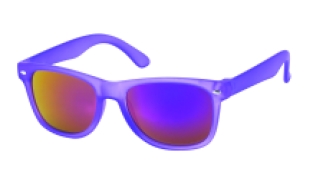 Kids zonnebril 0-4 jaar Wayfarer purple mirror