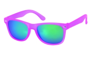 Kids zonnebril 0-4 jaar Wayfarer pink mirror