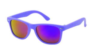 Kids zonnebril 0-4 jaar Wayfarer lilac mirror