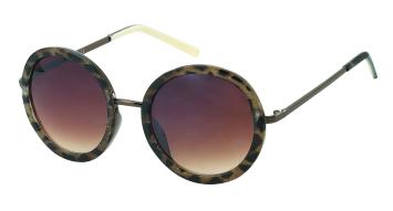 Statement round POLARISED sparkling tortoise