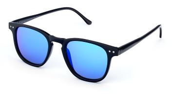 Slim line POLARISED black blue mirror